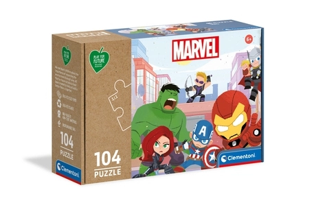 Clementoni Marvel Heroes Vs Villains Puzzle (527-25061CLEMEN) - 104 pcs