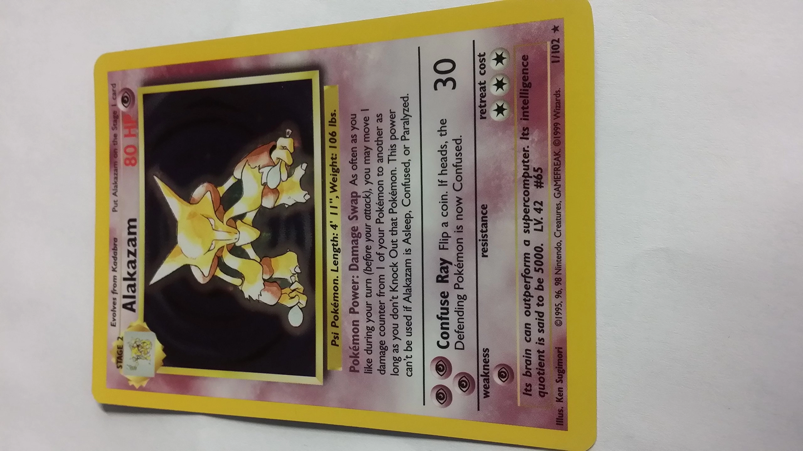 Pokemon USA, Inc. Alakazam - 1/102 Base Set Holo