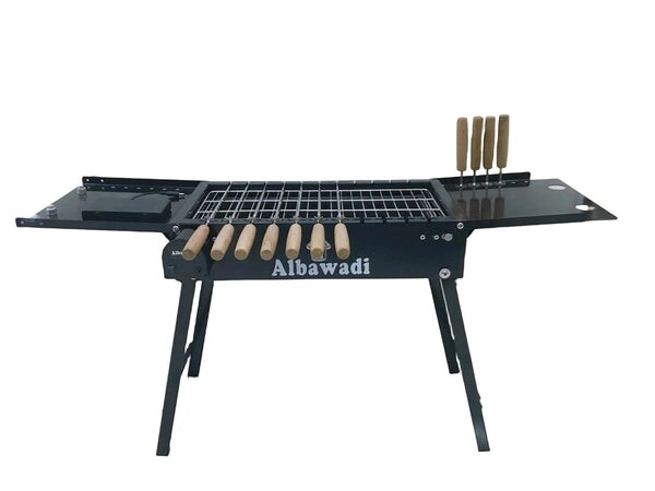 ALBAWADI Camping Portable Folding Barbecue Grill - Charcoal