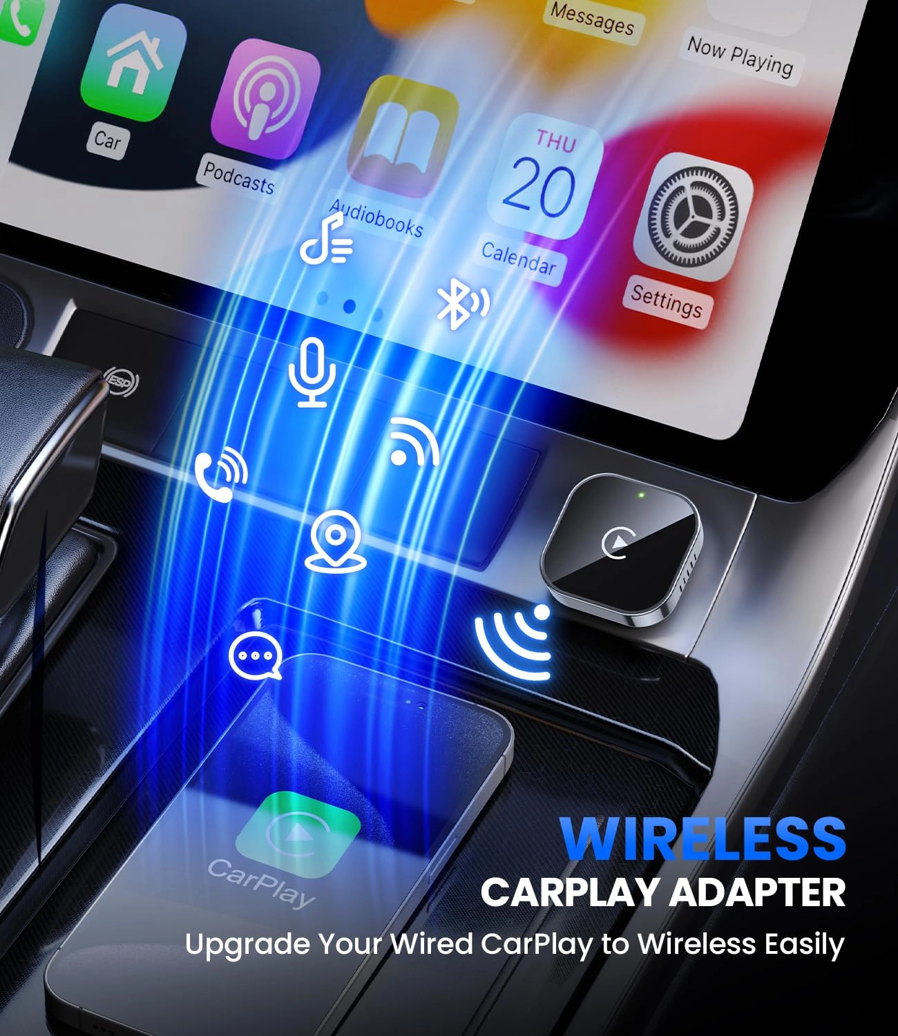 CarPlay Adapter - Mini Cube Plug and Play