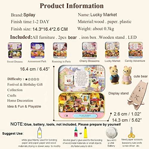 DIY Miniature Dollhouse Kit - 124 scale