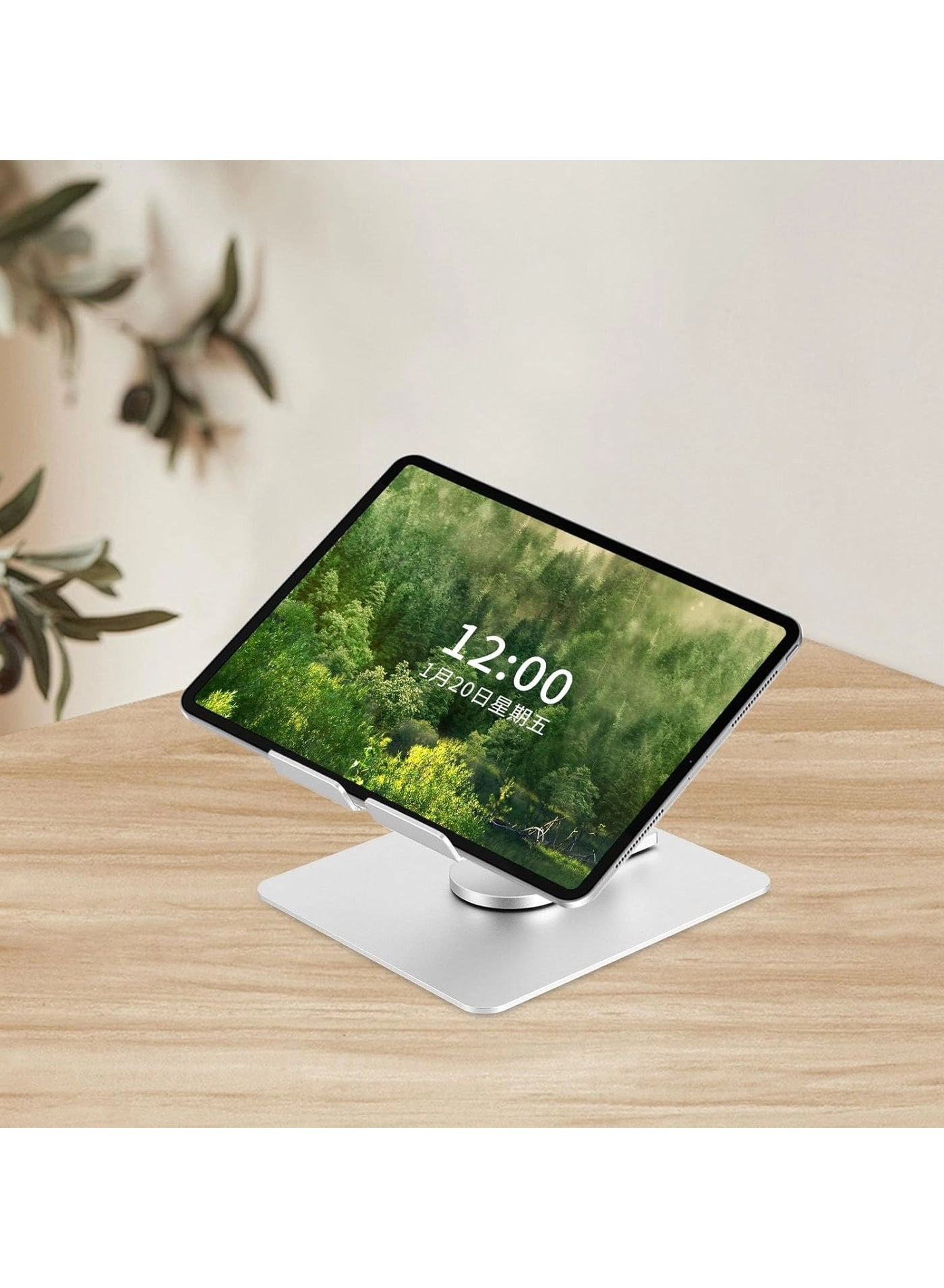 Foldable Laptop Stand - Enhanced Tablet Holder Bright Silver