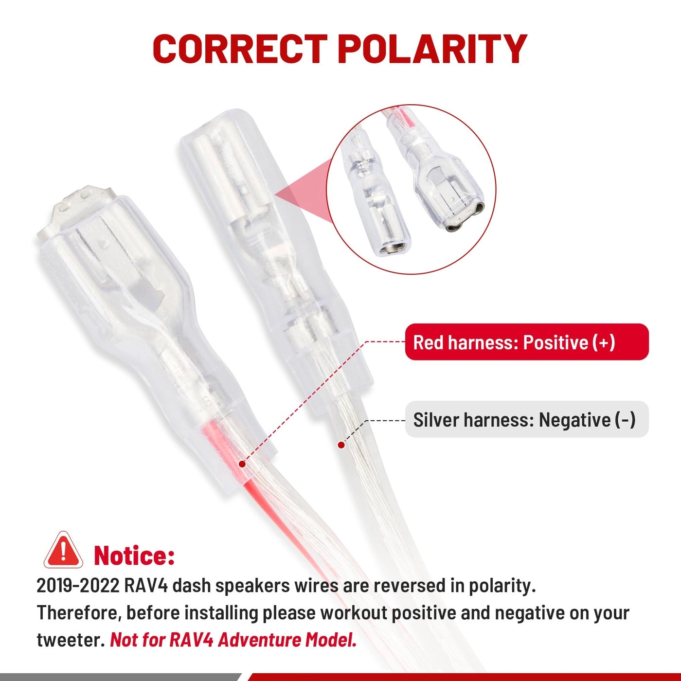 Dash Tweeter Speaker Wiring Harness - Non JBL System Plug and Play