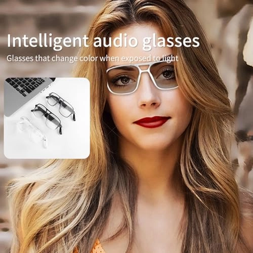 Smart Bluetooth Glasses - Bluetooth 5.4 Silver