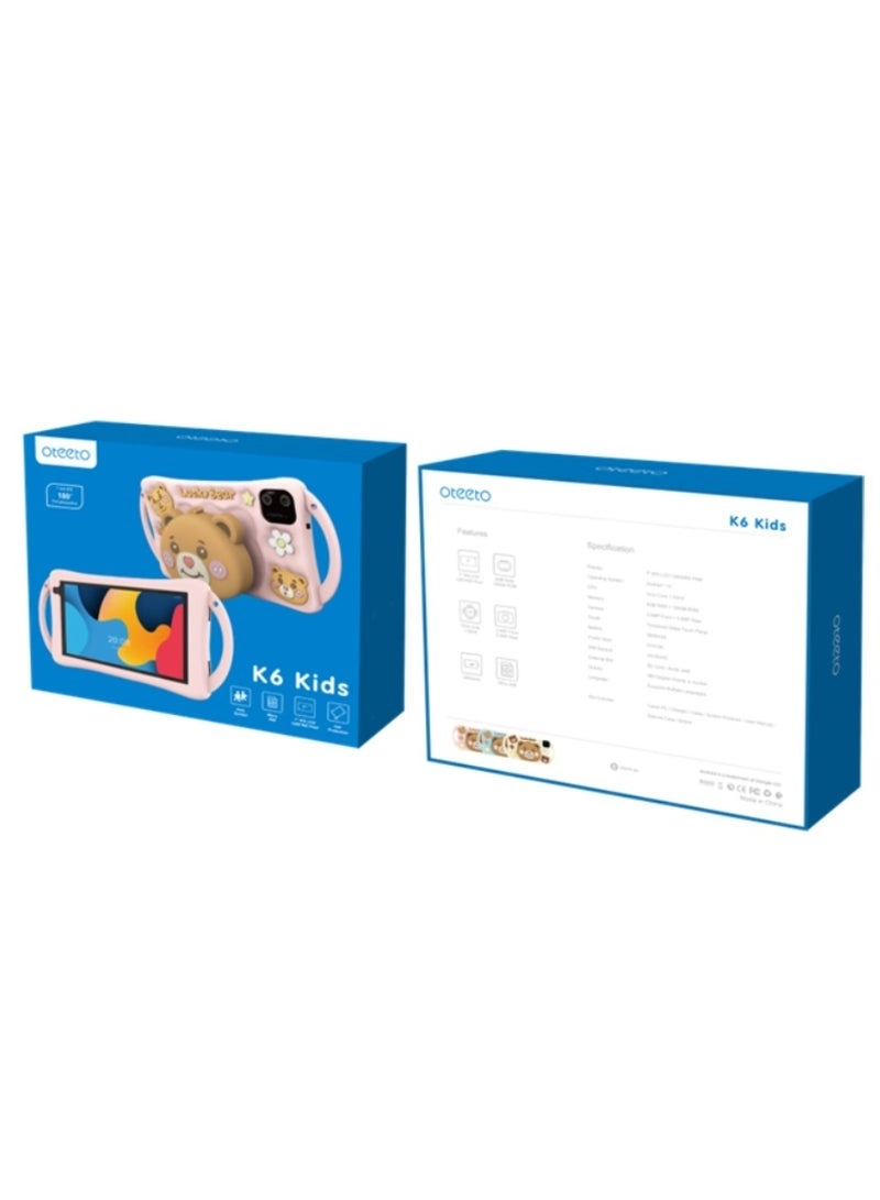 K6 Kids Tablet - 6GB 7 Inch 128GB