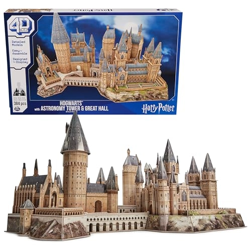 4D Build Harry Potter Deluxe Hogwarts Castle 3D Puzzle - 384 pcs