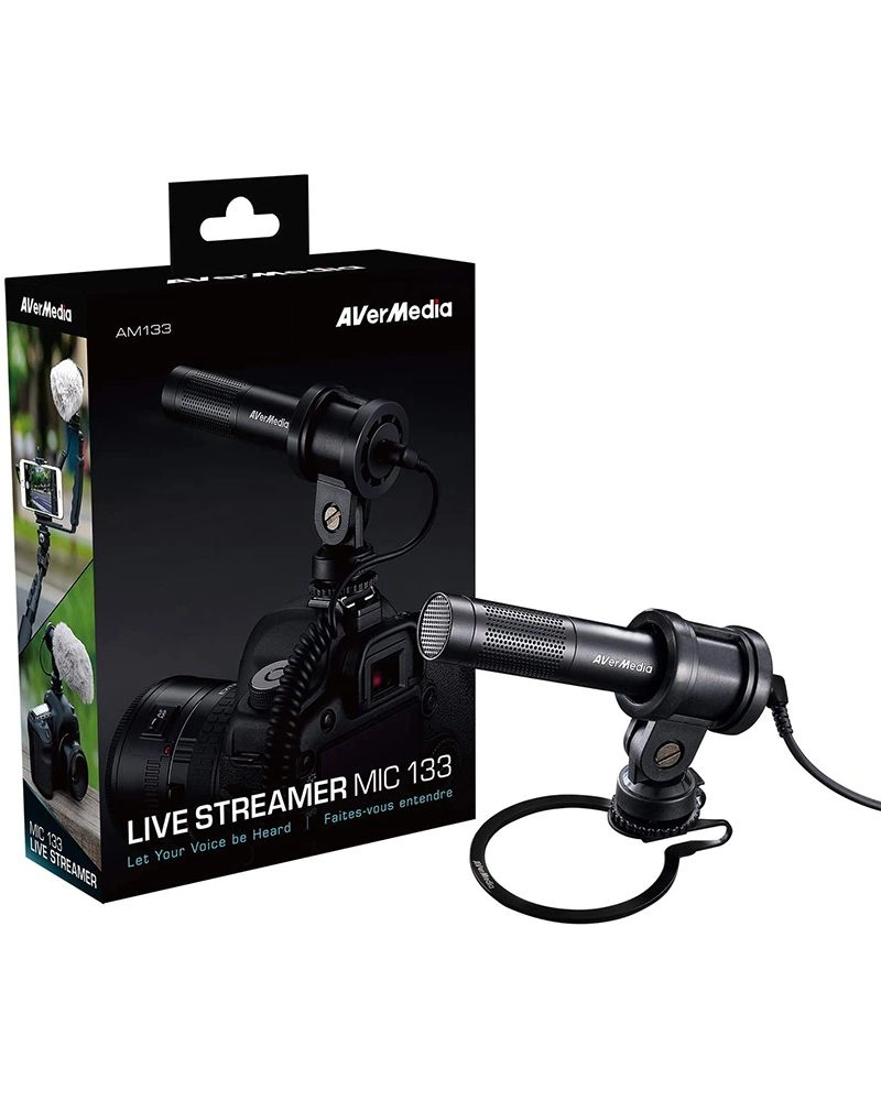 AVerMedia Live Streamer Mic AM133 3.5mm-Mini-Jack Microphone