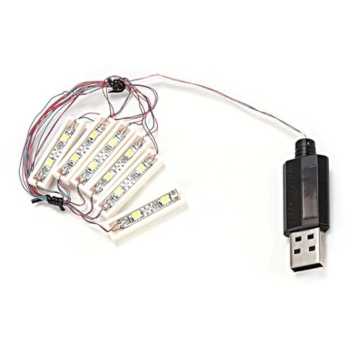 1x6 LED Down Lights - USB Powered Compatible with Lego Bricks