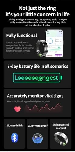 Smart Ring - 2.2MM Heart Rate Blood Oxygen
