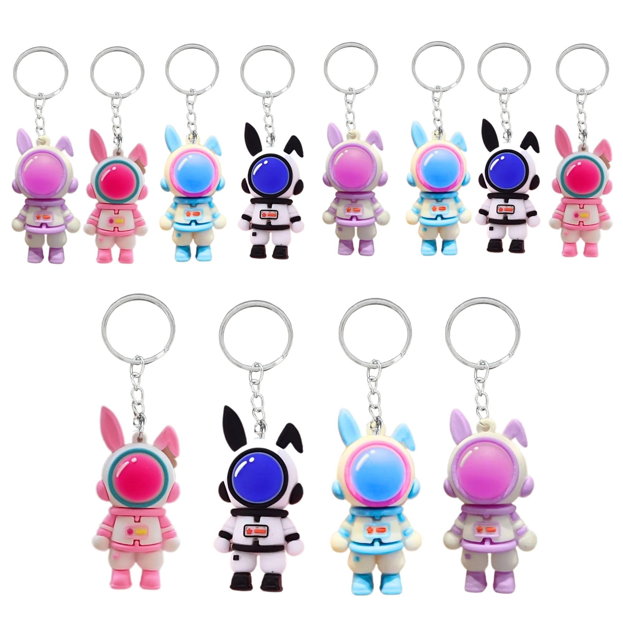 Birthday Popper Space Theme Keychains
