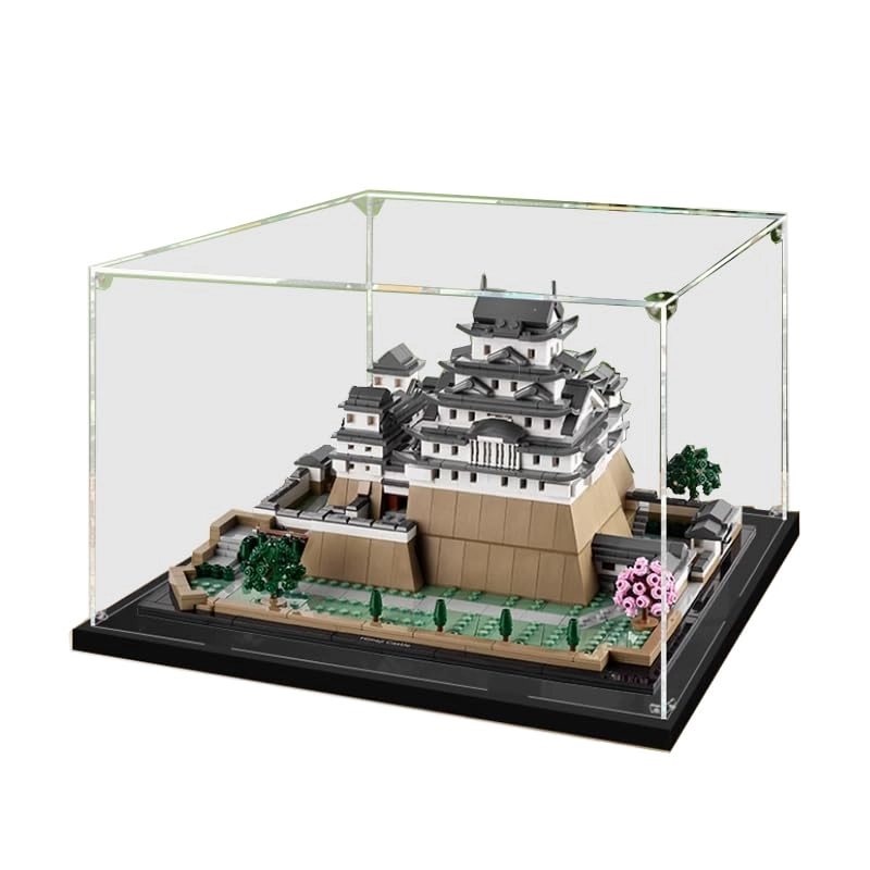HCAEIOFJ Display Case for LegoArchitecture 21060 - 40x30x30cm High Bottom