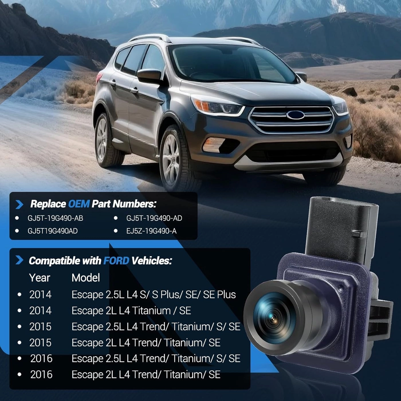Rear View Backup Camera - HD night vision
