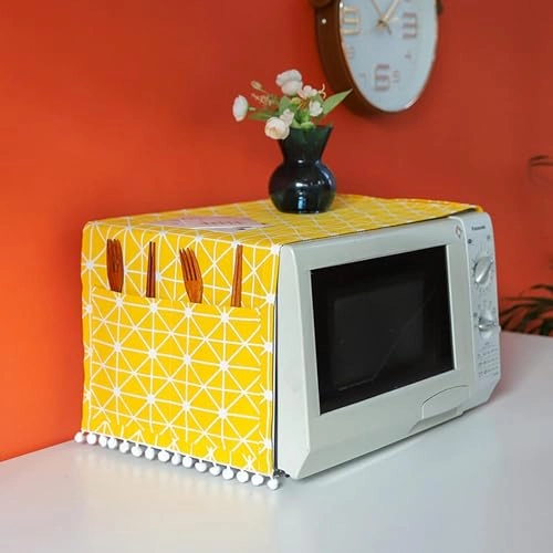 Universal Dustproof Cover - 30 * 90cm Yellow Side Storage Pockets