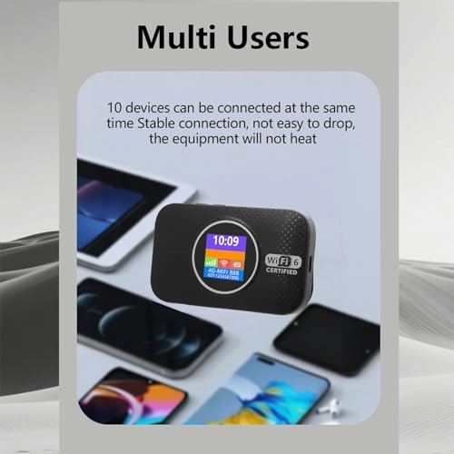 Portable WiFi Hotspot - 300Mbps WiFi 6