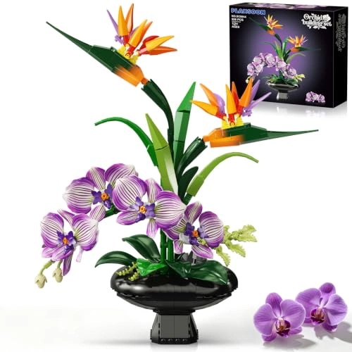 Orchid Flowers Building Set - 505 pcs
