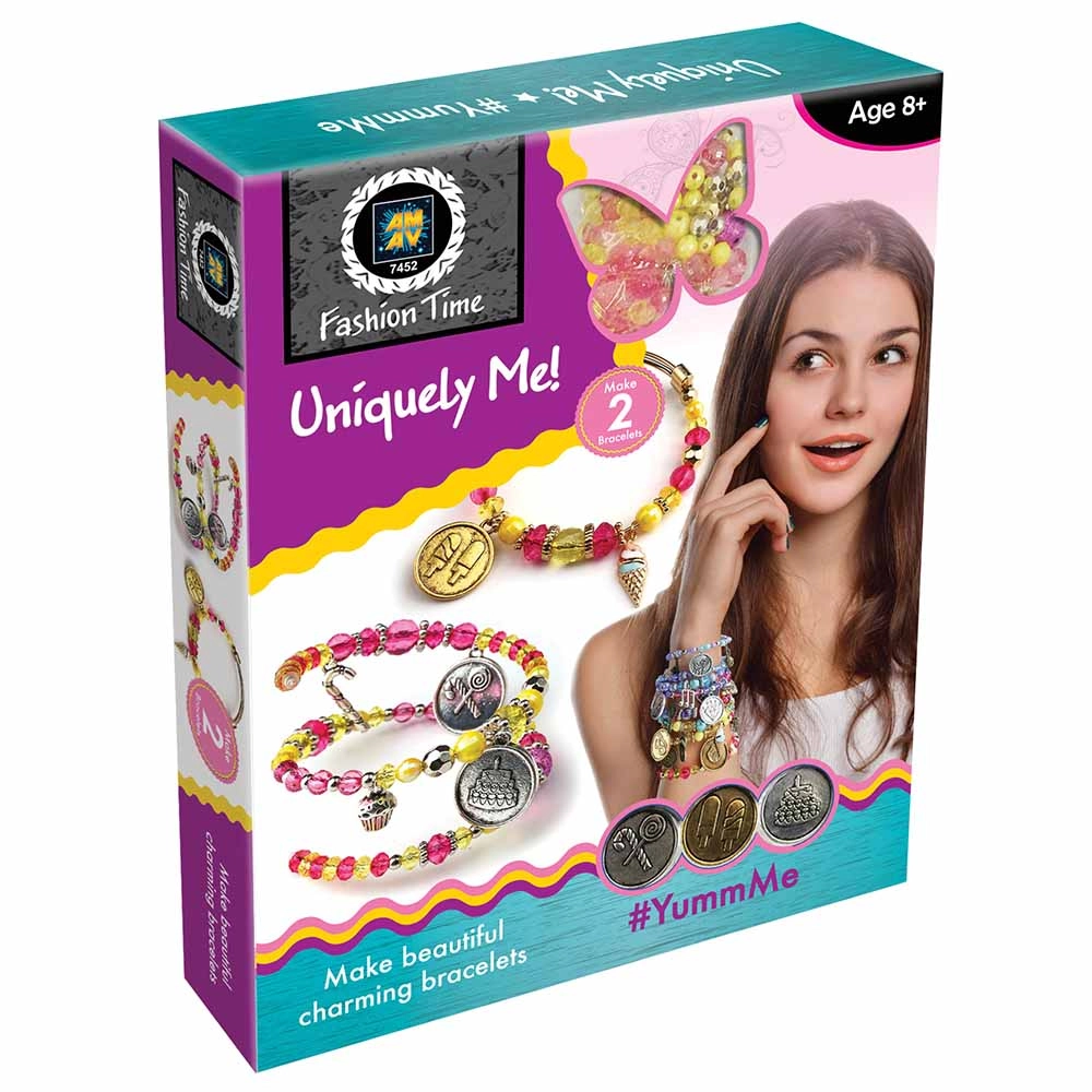 AMAV Yumm Me Jewelry Making Kit - more then 120 beads 10 charms