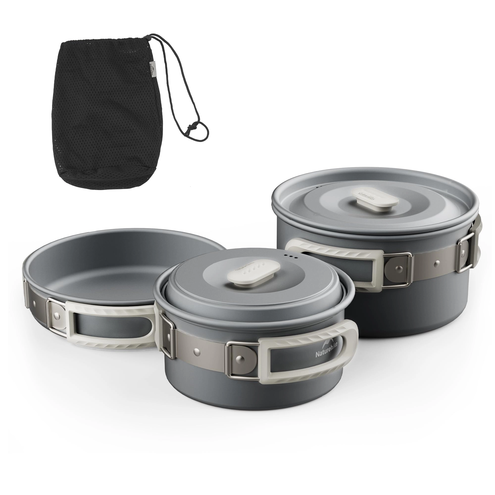 Camping Cookware - 3-piece 1.7L Kit