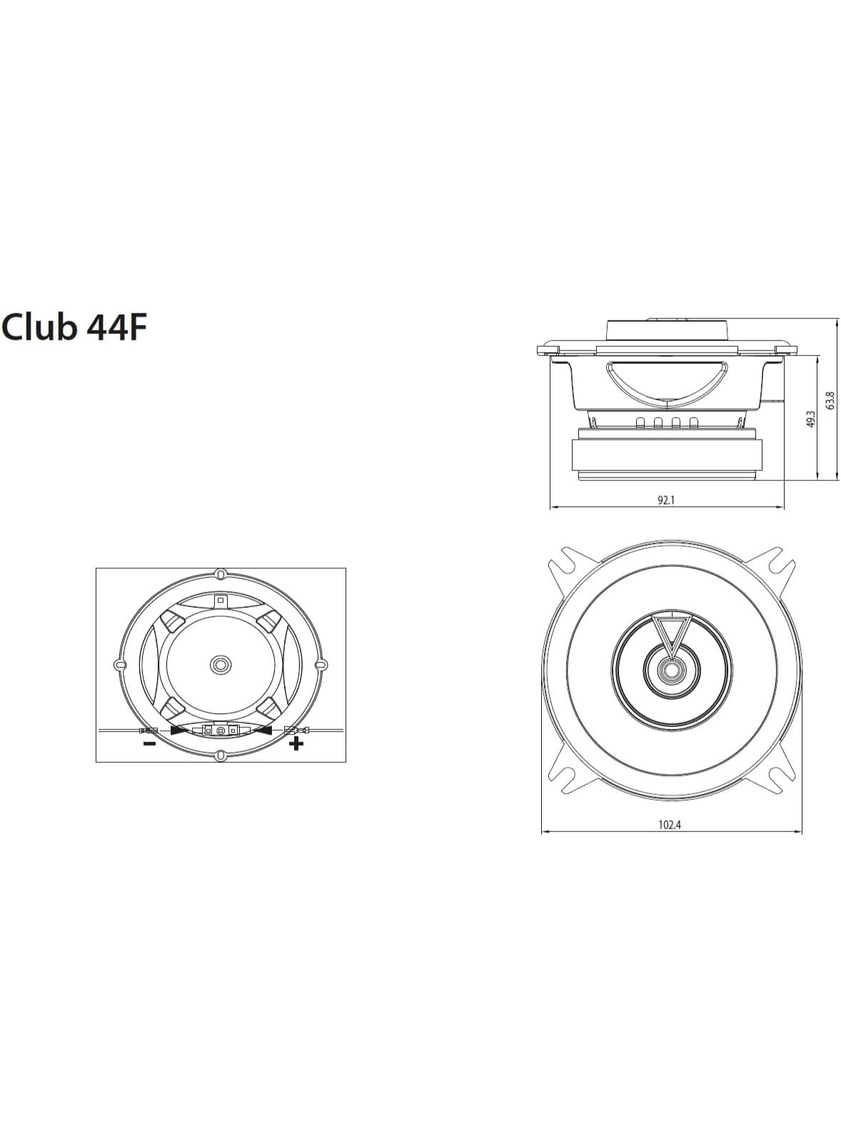 Club 44F - 10 cm coaxial