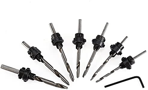Pindia Countersink Drill Bits - 7Pcs