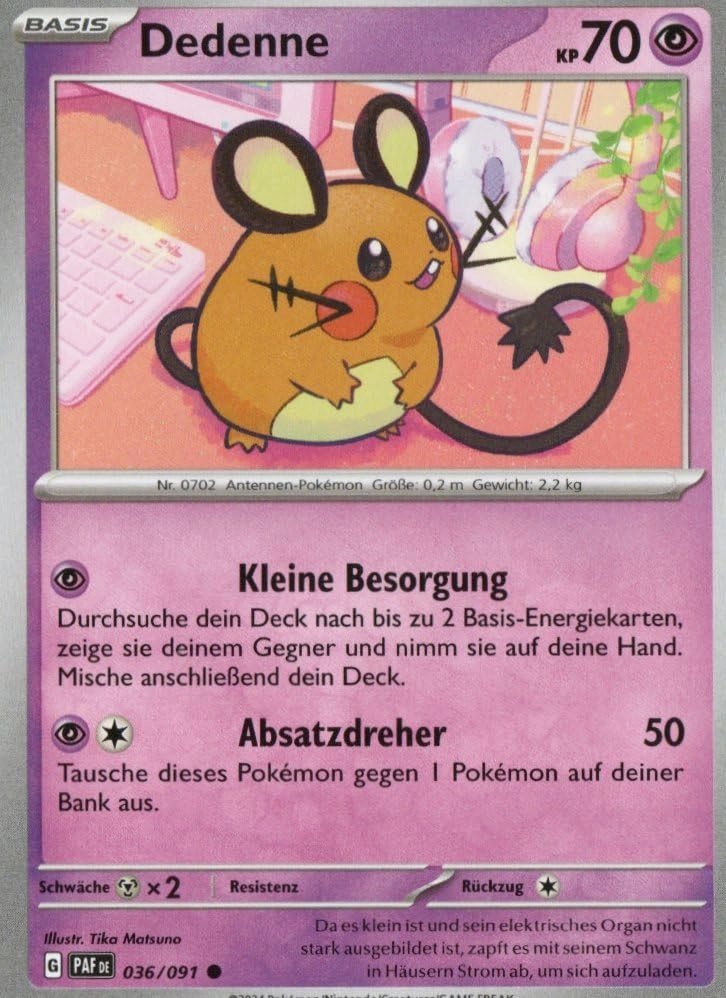 MZTCG Paldeas Schicksale Dedenne PAF 036 - German