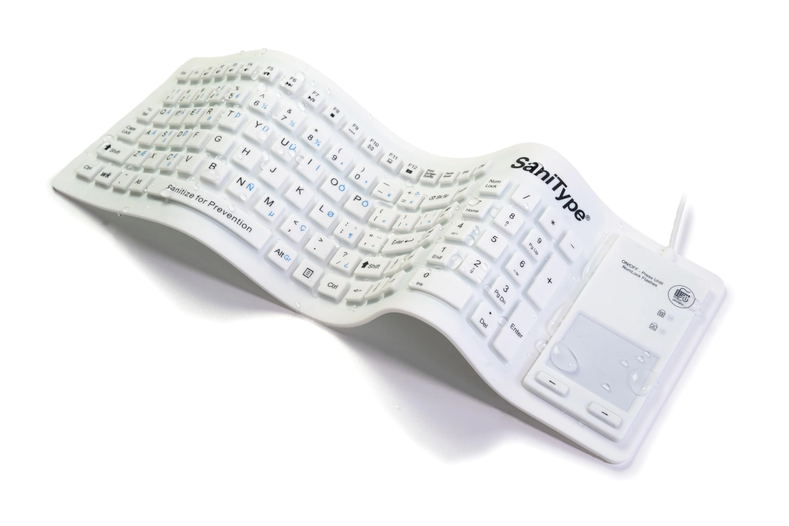 WetKeys Washable Keyboards Washable Flex-Touch Keyboard - IN Wired