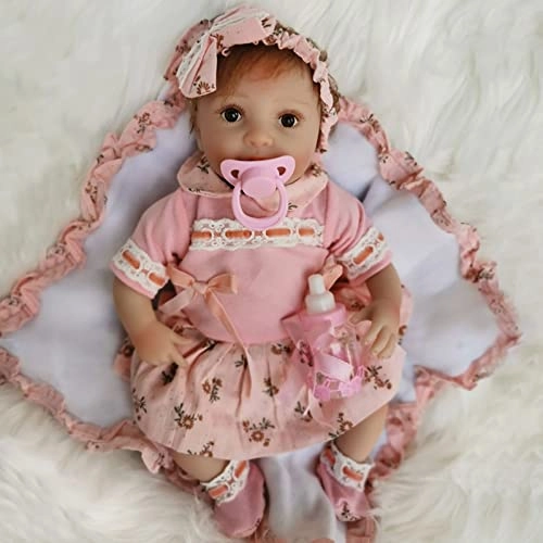 Reborn Baby Doll - 16 Inch Vinyl Cotton Body Pink