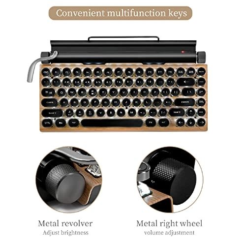 Retro Typewriter Keyboard - Wireless