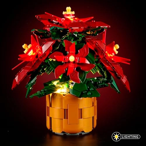 Light Kit for LEGO Icons Poinsettia 10370 - Lights Only