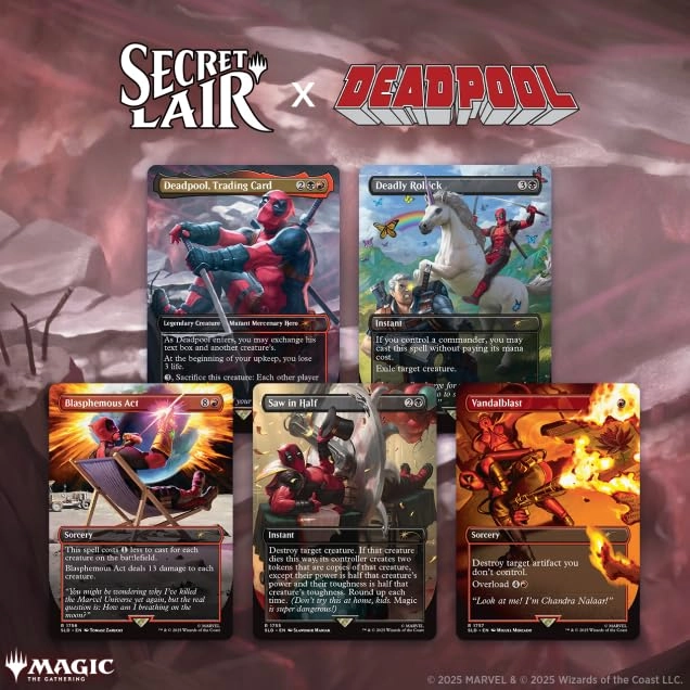 Secret Lair x Marvel's Deadpool - 5pcs
