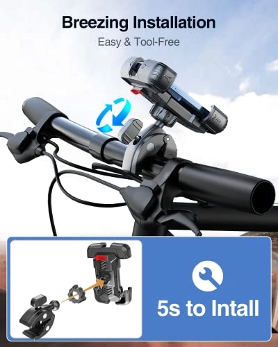 Motorcycle Phone Mount - Handlebar 4-7.2" Smartphones