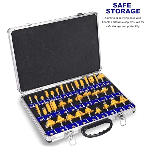Router Bits Set - 1/4 Shank 35 Piece Set
