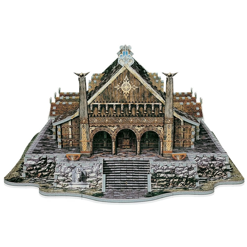Golden Hall Edoras Lord of The Rings 3D Puzzle - 742 pcs