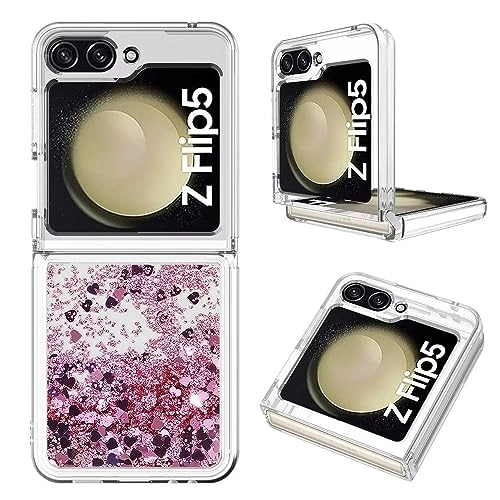 Sparkle Floating Liquid Case - Polyurethane Silicone for Samsung Galaxy Z Flip 5
