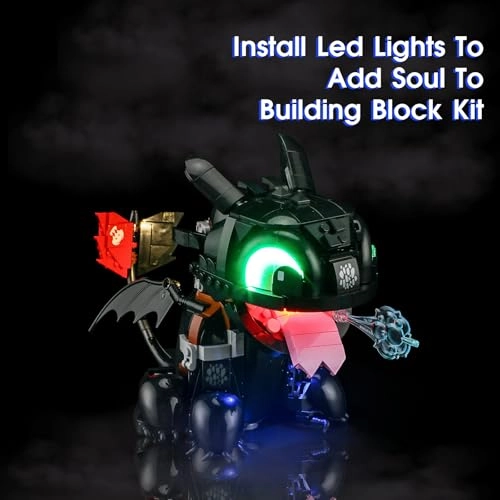 Light for LEGO 10375 How to Train Your Dragon: Toothless Set - Plastic How to Train Your Dragon: Toothless 1