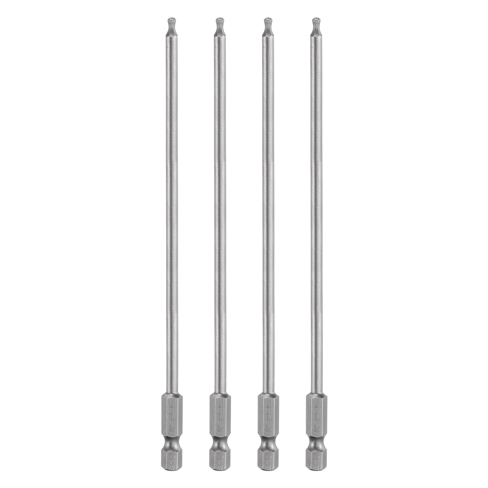 Ball End Hex Screwdriver Bit - 4pcs 150mm