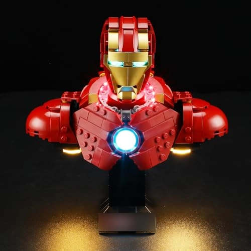 Light Kit for LEGO Iron Man MK4 Bust 76327 - Plastic