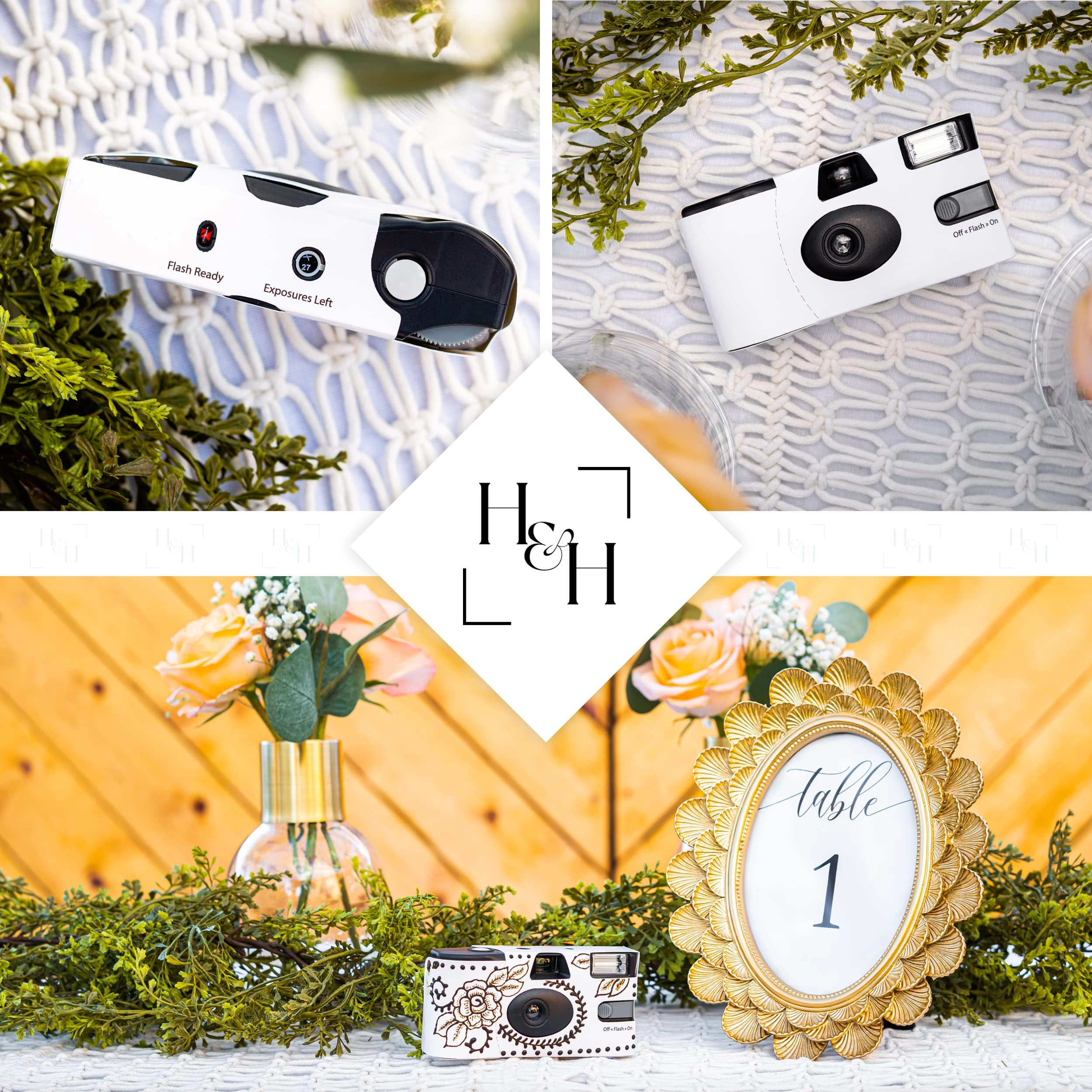 Disposable Cameras - 12 Pack White 35mm ISO 400 Pack