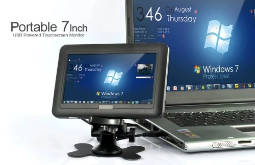 Portable USB Powered Touchscreen Monitor - E205 7 Inch 800 X 480