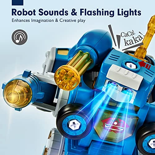 Building Take Apart Trucks - 5 in 1 Transform to Robot