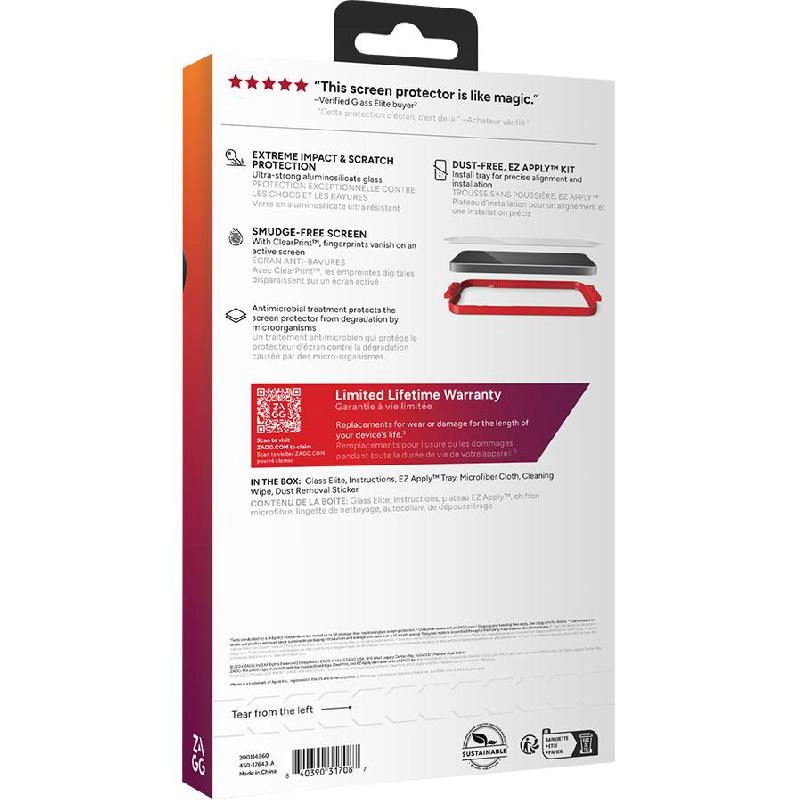 Clear Tempered Glass Screen Protector for iPhone 16 Pro