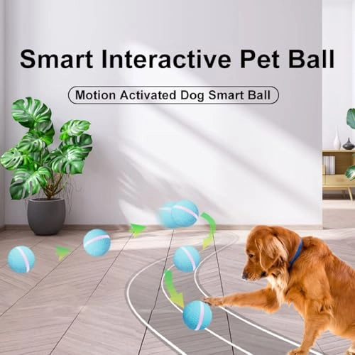 Rolling Ball Dog Toy - 800mAh Rechargeable
