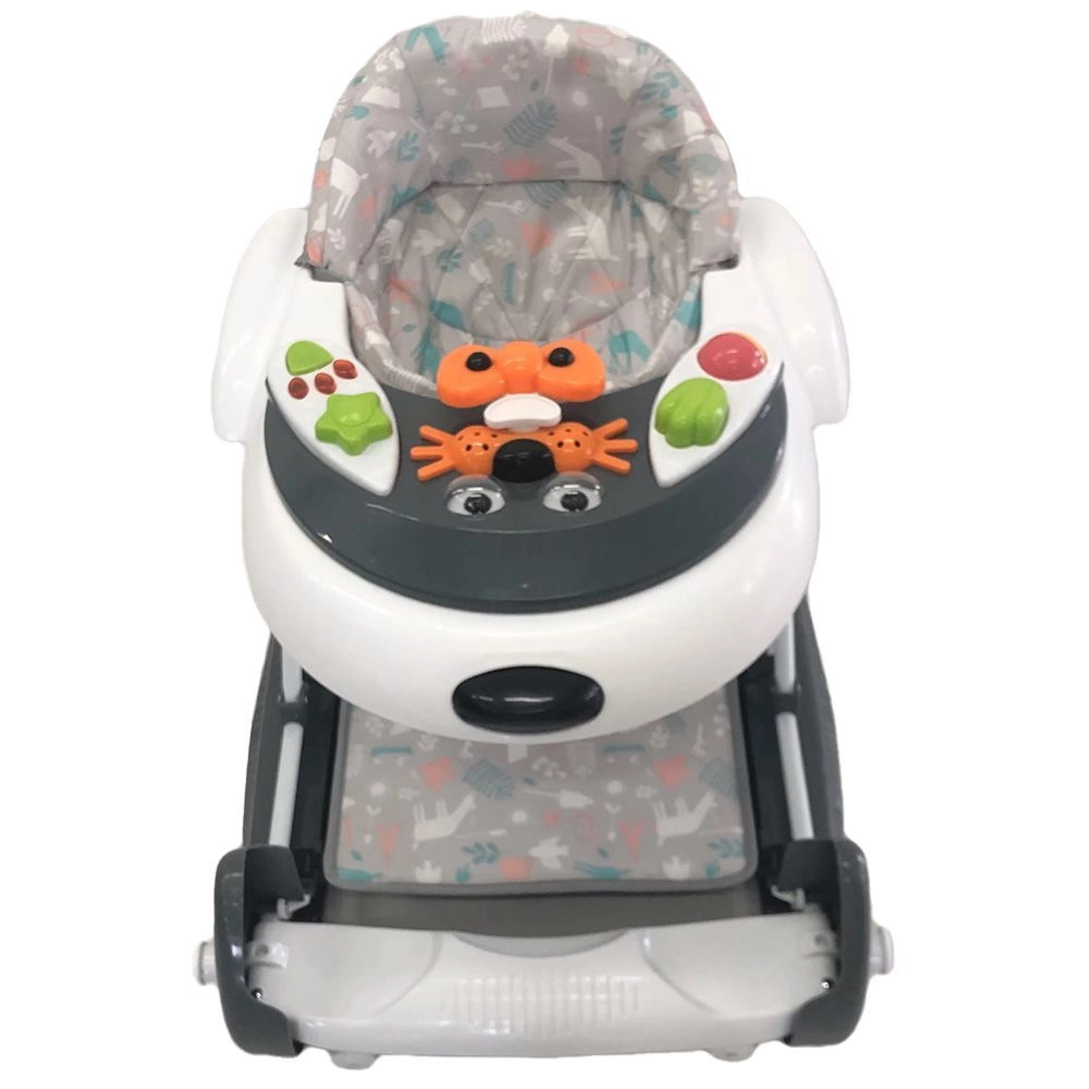 Little Learners 2-In-1 Baby Walker And Jumper - Gray 6 months