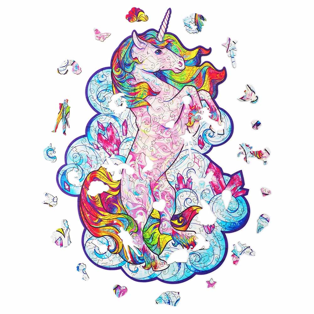 Inspiring Unicorn Wooden Puzzle (4107390-UNICORN_S) - 103 pcs