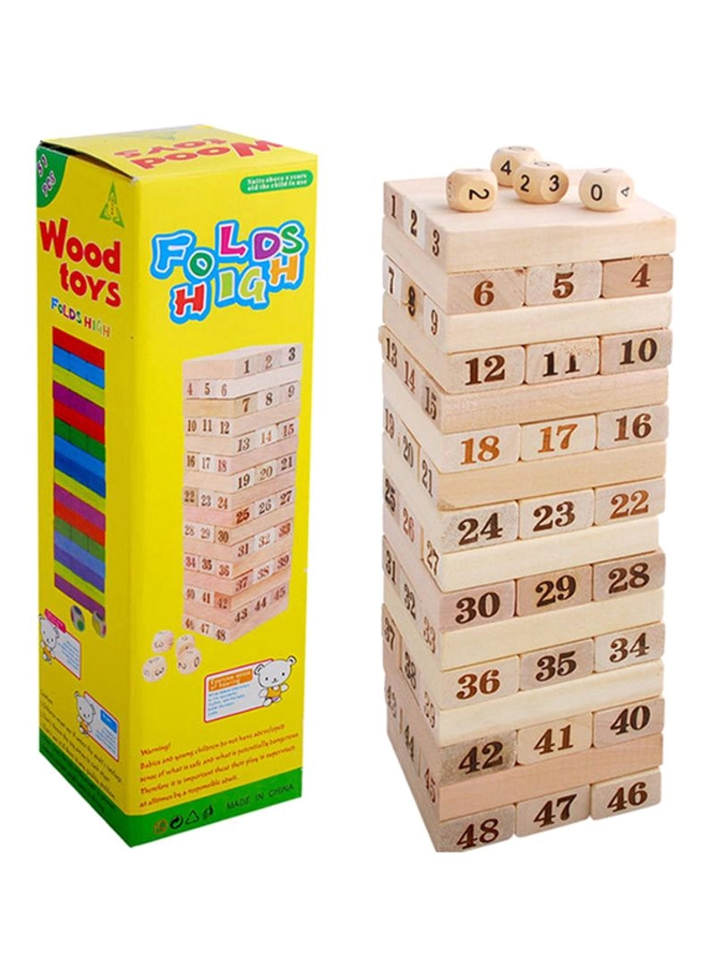Tower Building Block Toy - 48 pcs