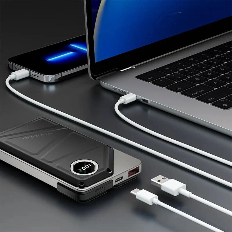 Power Bank Built-In Type-C & Lightning - 10000mAh 5V/3A