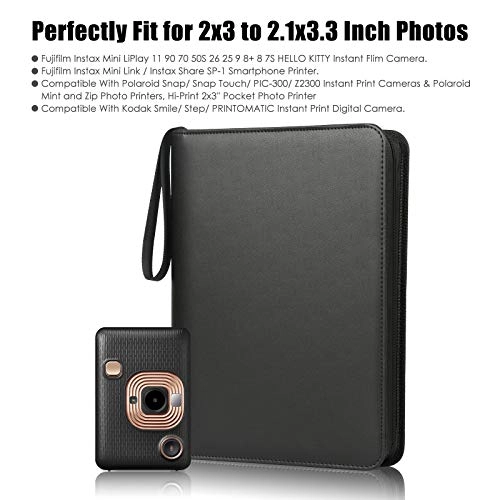 2x3" 540 Pockets Faux Leather Photo Album