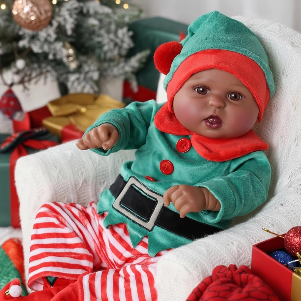 Reborn Baby Doll - 18Inch Black Ages 3+