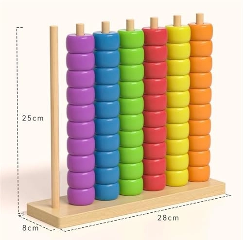 Color Matching Stacking Puzzle (THUCHENYUC) - 60 pcs