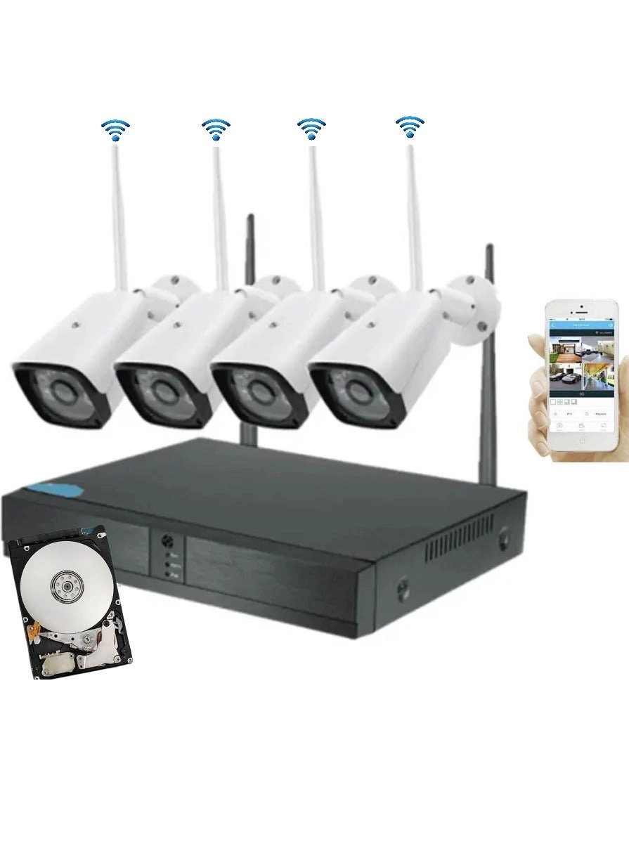WinPossee Wireless Security Camera System - 5 4CH 3MP