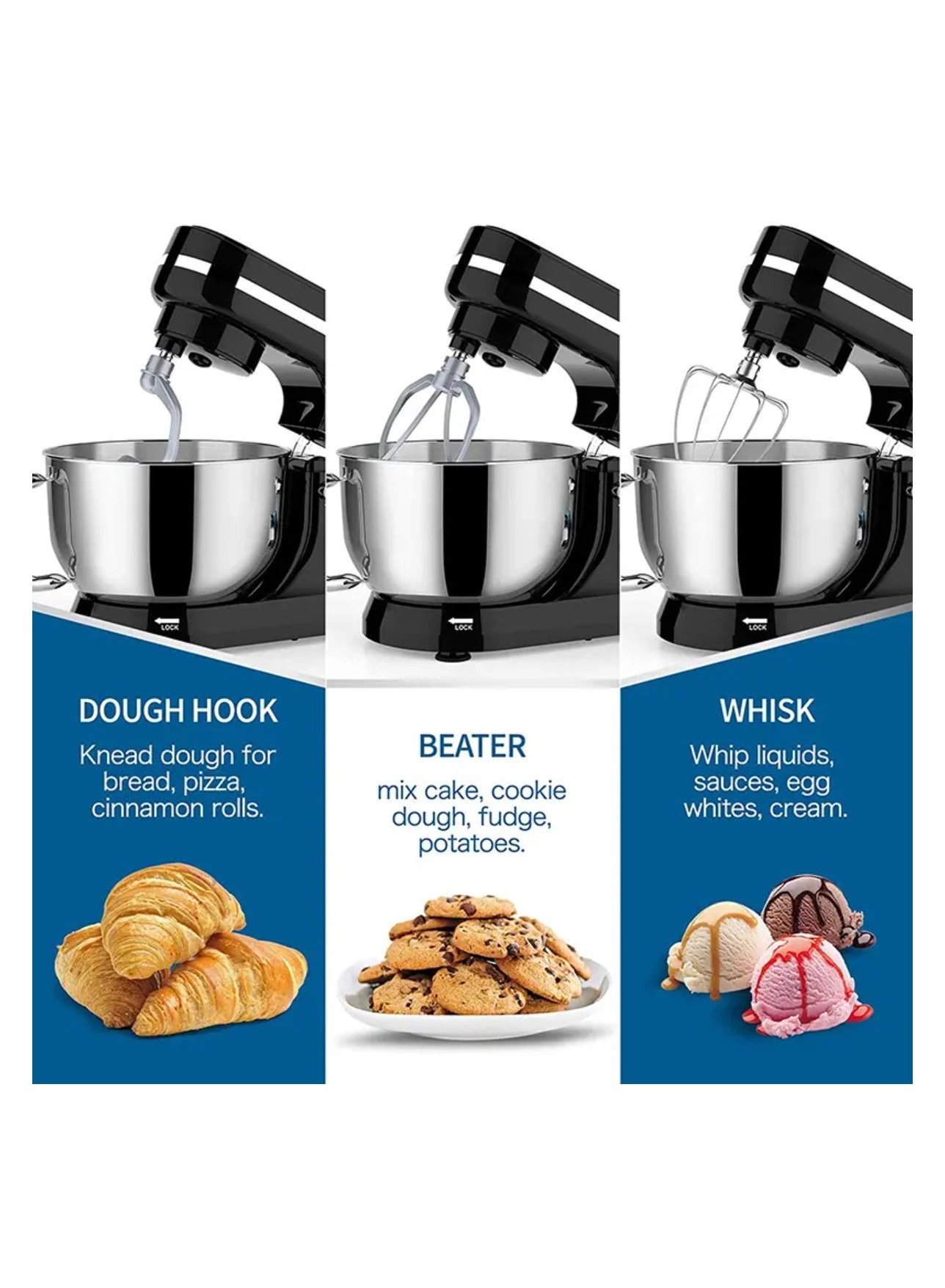 Kitchen Stand Mixer - 4Qt 1000W